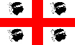 Flagge von Sardinien
