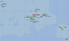 Kartenausschnitt der Azoren