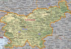 Kartenausschnitt von Slowenien